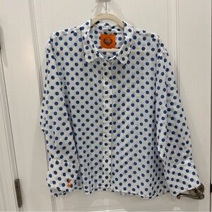 Blue Polka Dot Women's Blouse